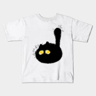 Scared Cat MS paint Kids T-Shirt